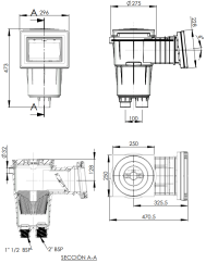 Skimmer s 6° úkosem ASTRAL