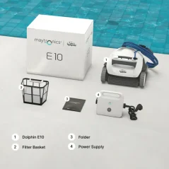Dolphin E10 (čistí dno a stěnu na svou výšku)