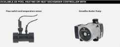 Poolsmart řízení výměníků + Měřící T-kus s čidlem + čerpadlo grunfos