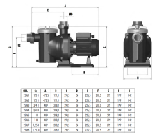Čerpadlo Sena 6 m3/h 230V 0,37 kW