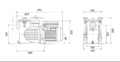Čerpadlo PREVA 100 16 m3/h 230V 1,06kW