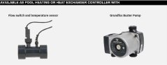 Poolsmart řízení výměníků + Měřící T-kus s čidlem + čerpadlo grunfos