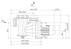 Badu RESORT 40, 40m3/h 400V 2,64kW