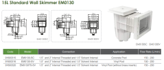 Skimmer Emaux 15L standart