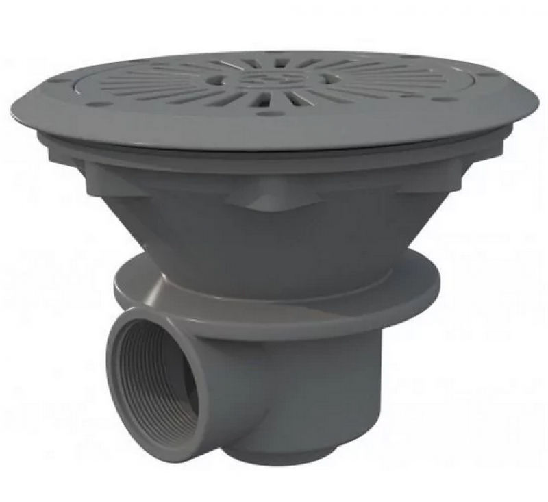 Dnová výpust kulatá 210mm Šedá RAL 7004